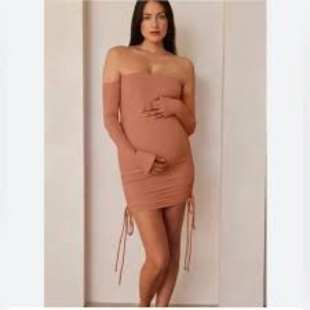 “The Lexi” by Bump Suit, Rose Colored Maternity Dress Size XS